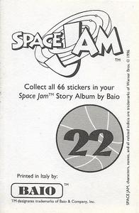 1996 Baio Space Jam Stickers #22 Sticker 22 Back