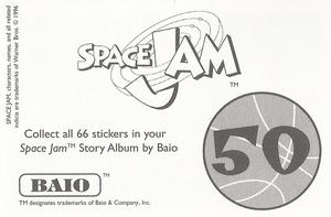 1996 Baio Space Jam Stickers #50 Sticker 50 Back