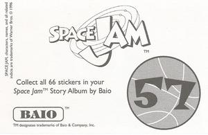 1996 Baio Space Jam Stickers #57 Sticker 57 Back