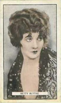 1926 Gallaher Cinema Stars #79 Betty Blythe Front