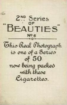 1926 British American Tobacco Beauties 2nd Series #6 Pola Negri Back