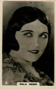 1926 British American Tobacco Beauties 2nd Series #6 Pola Negri Front