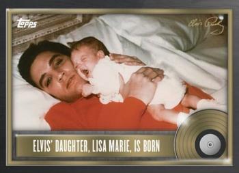 2022 Topps Online Elvis Presley: The King of Rock and Roll #112 Elvis' Daughter, Lisa Marie, Is Born Front