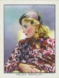 1933 British American Tobacco World Famous Cinema Artistes (Large) #35 Helen Barclay Front