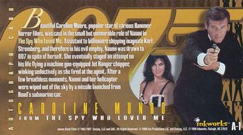 1998 Inkworks The Women of James Bond - Autographs #A1 Caroline Munro as Naomi Back