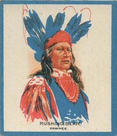 1950 Teepee Gum Indians #41 Rushing Bear Front