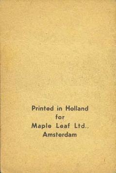 1950-60 Maple Leaf Gum Film Stars Amsterdam #10 Victor Mature Back
