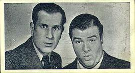 1954 ABC Minors Film Stars #10 Abbott and Costello Front