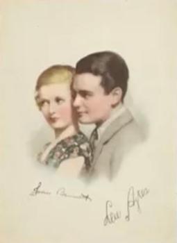 1930 My Weekly Color Studio Portrait Cards #NNO Joan Bennett / Lew Ayres Front