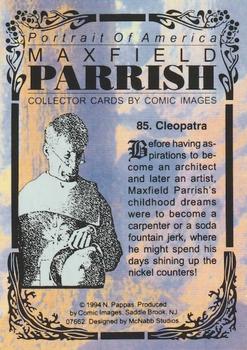 1994 Comic Images Portrait of America Maxfield Parrish #85 Cleopatra Back