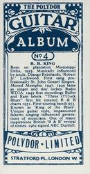 1973 Polydor Guitar Album #4 B.B. King Back
