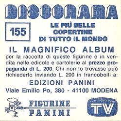 1981 Panini Discorama #155 Rettore Back