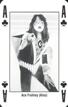1993 Kerrang! The King of Metal Playing Cards #A♣️ Ace Frehley (Kiss) Front