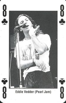 1993 Kerrang! The King of Metal Playing Cards #8♣️ Eddie Vedder (Pearl Jam) Front