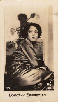 1932 C & T Bridgewater Film Stars (1st Series) #16 Dorothy Sebastian Front