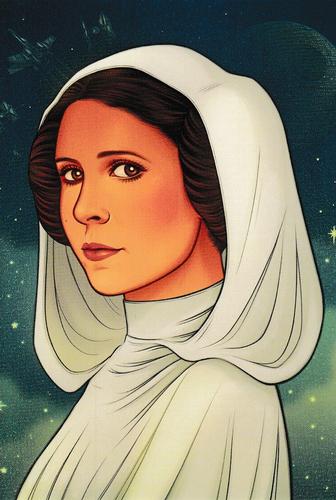 2019 Chronicle Books Lucasfilm Star Wars: Women of the Galaxy Postcards #NNO Leia Organa Front