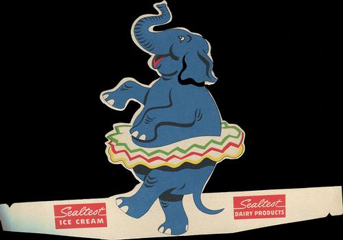 1940 Sealtest Ice Cream Circus (F76) #NNO Elephant Front