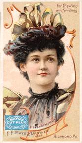 1880-90 Mayo's Cut Plug Actresses (N295) #NNO Helen Bertram Front