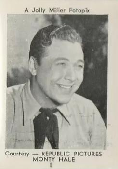 1955 Jolly Miller Film Stars #1 Monte Hale Front