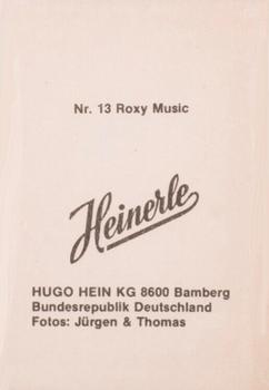 1980 Heinerle Star Parade #13 Roxy Music Back