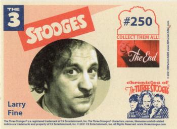 2022 RRParks The Three Stooges Series Nine: Stooges in Motion - 1959 Retro-Stalgic #250 Moe Howard / Curly Joe DeRita / Larry Fine Back