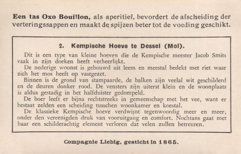 1940 Liebig Oude Hoeven in Belgie (Traditional Belgian farmhouses) (Dutch Text) (F1422, S1425) #2 Kempische Hoeve te Dessel (Mol) Back