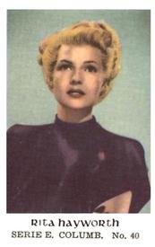 1954 Dutch Gum Serie E #40 Rita Hayworth Front