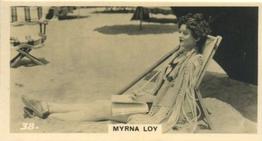 1925 British American Tobacco Cinema Stars Set 2 #38 Myrna Loy Front