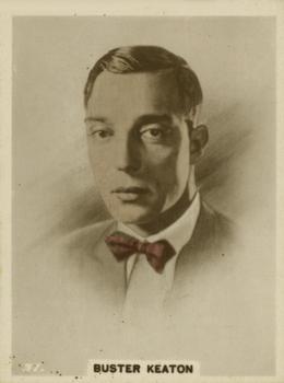 1928 British American Tobacco Cinema Stars Set 4 #37 Buster Keaton Front