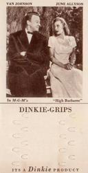 1948 Dinkie MGM Films Series 3 #20 Van Johnson / June Allyson Front