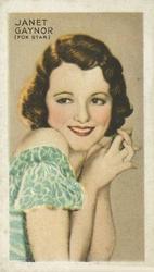 1934 Gallaher Champions of Screen and Stage #41 Janet Gaynor Front