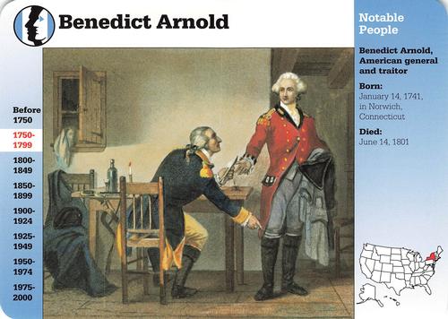 1994-01 Grolier Story of America Cards #4.3 Benedict Arnold Front