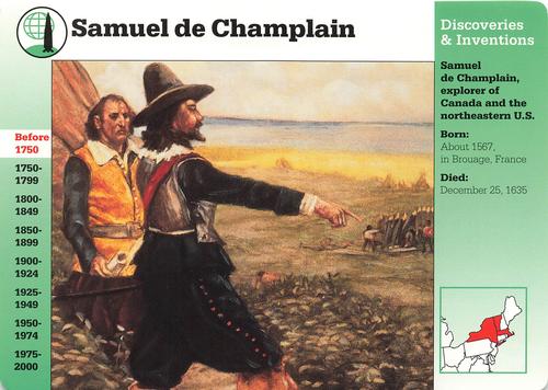 1994-01 Grolier Story of America Cards #20.15 Samuel de Champlain Front