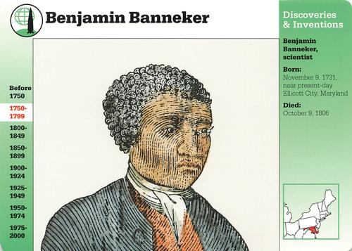 1994-01 Grolier Story of America Cards #20.16 Benjamin Banneker Front