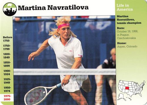 1994-01 Grolier Story of America #22.12 Martina Navratilova Front
