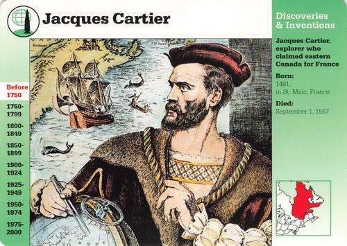 1994-01 Grolier Story of America Cards #29.15 Jacques Cartier Front