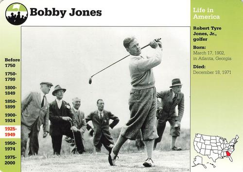 1994-01 Grolier Story of America #35.12 Bobby Jones Front