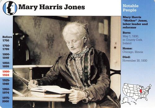 1994-01 Grolier Story of America Cards #50.1 Mary Harris Jones Front
