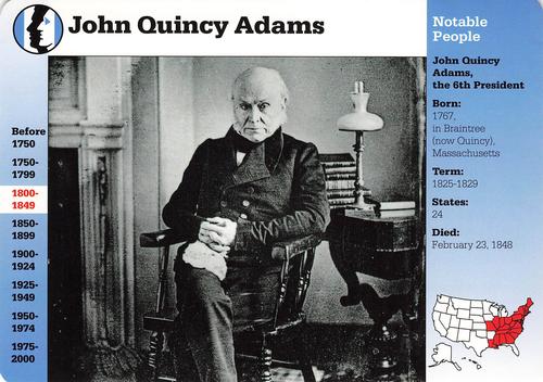 1994-01 Grolier Story of America #50.2 John Quincy Adams Front