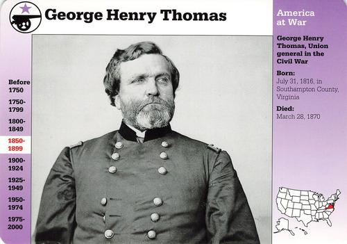 1994-01 Grolier Story of America Cards #52.12 George Henry Thomas Front