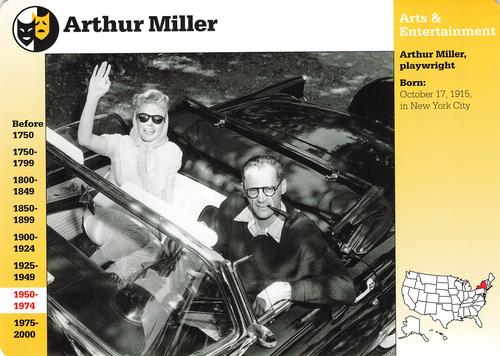 1994-01 Grolier Story of America Cards #70.17 Arthur Miller Front
