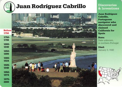 1994-01 Grolier Story of America #77.16 Juan Rodríguez Cabrillo Front