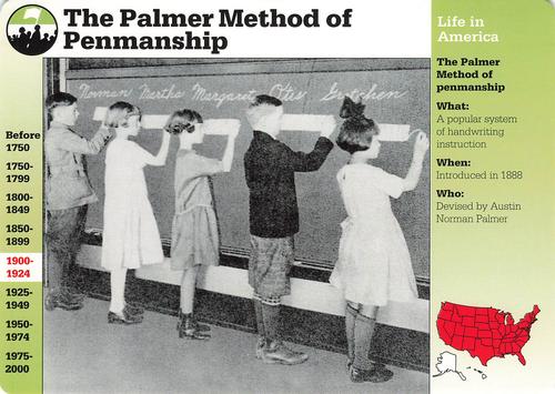 1994-01 Grolier Story of America #88.11 The Palmer Method of Penmanship Front