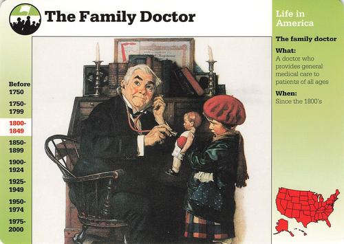 1994-01 Grolier Story of America Cards #98.9 The Family Doctor Front