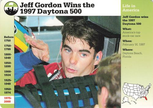 1994-01 Grolier Story of America #116.10 Jeff Gordon Wins the 1997 Daytona 500 Front