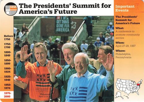1994-01 Grolier Story of America #117.6 The President's Summit for America's Future Front