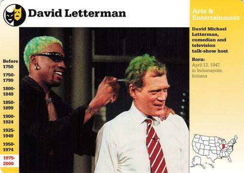 1994-01 Grolier Story of America #132.17 David Letterman Front