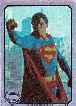 1978 Topps Superman: The Movie - Foil Stickers (Series Two) #NNO Superman Fist Out Front