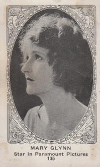 1921 American Caramel Movie Stars (E123) #135 Mary Glynne Front
