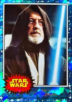 2022 Topps Chrome Sapphire Edition Star Wars #99 Ben with the Lightsaber! Front
